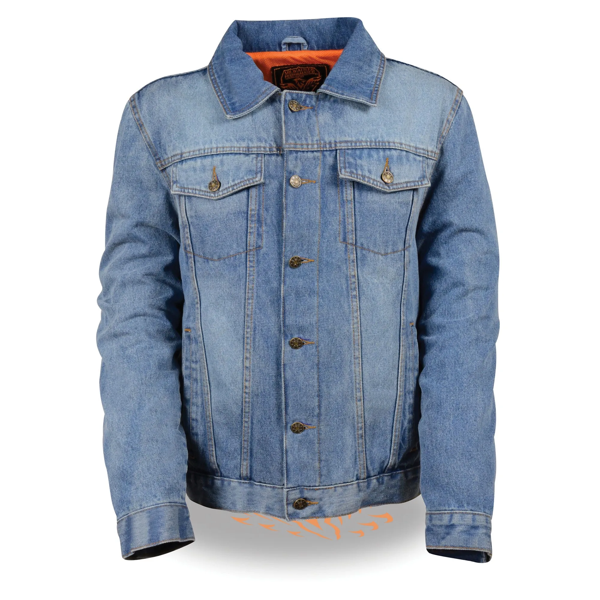 Men's Classic Denim Jean Pocket Jacket w/ Gun Pockets