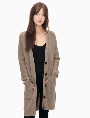 Splendid - Lexington Button Front Cardi in Heather Chestnut